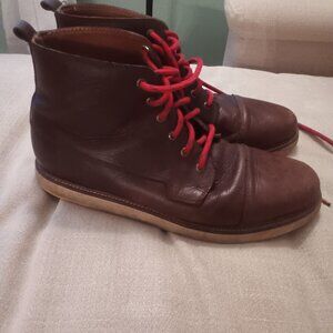 Pointer Leather Lug Sole Boots Mens 11.5 Brown Lace Casual English Casual Boot